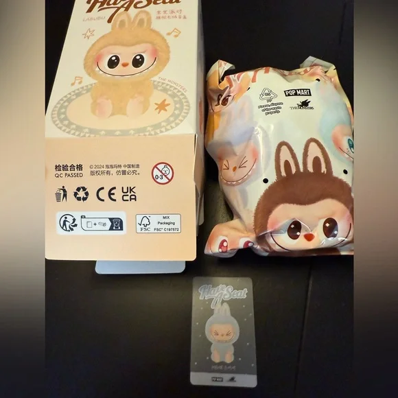 100% Authentic Hehe Labubu New Have A Seat Pop Mart - Picture 2 of 8